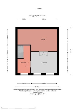 Floorplan - Zonegge 16 21, 6903 GN Zevenaar